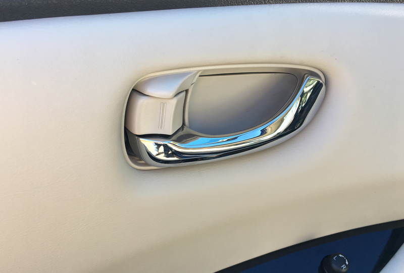 The inside driver’s door handle does not automatically unlock when you pull the handle. That drove me nuts.